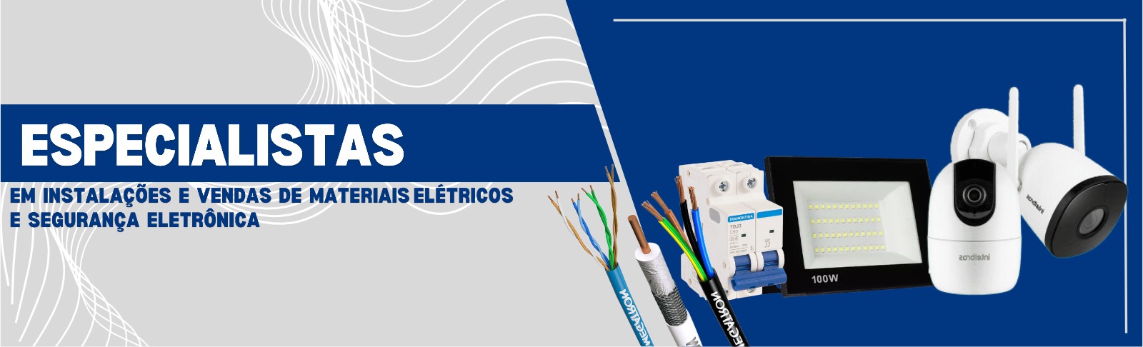 banner-especialistas em instalacoes e vendas de materiais eletricos